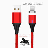 SUNPHG Mobile Phone 3A Magnetic Cable Charger 2m Micro USB Fast Charging Type C Data Cable