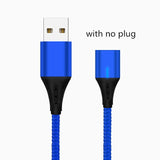 SUNPHG Mobile Phone 3A Magnetic Cable Charger 2m Micro USB Fast Charging Type C Data Cable