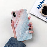 Luxury Marble Case on for Coque Samsung Galaxy A7 2018 Cover for Samsung A7 A6 Plus 2018 A70 A50 A20 A10