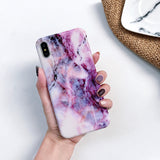 Luxury Marble Case on for Coque Samsung Galaxy A7 2018 Cover for Samsung A7 A6 Plus 2018 A70 A50 A20 A10