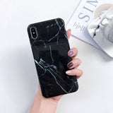 Luxury Marble Case on for Coque Samsung Galaxy A7 2018 Cover for Samsung A7 A6 Plus 2018 A70 A50 A20 A10