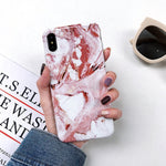 Luxury Marble Case on for Coque Samsung Galaxy A7 2018 Cover for Samsung A7 A6 Plus 2018 A70 A50 A20 A10