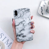 Luxury Marble Case on for Coque Samsung Galaxy A7 2018 Cover for Samsung A7 A6 Plus 2018 A70 A50 A20 A10