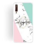 Luxury Marble Case on for Coque Samsung Galaxy A7 2018 Cover for Samsung A7 A6 Plus 2018 A70 A50 A20 A10