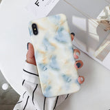 Luxury Marble Case on for Coque Samsung Galaxy A7 2018 Cover for Samsung A7 A6 Plus 2018 A70 A50 A20 A10