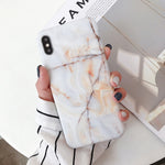 Luxury Marble Case on for Coque Samsung Galaxy A7 2018 Cover for Samsung A7 A6 Plus 2018 A70 A50 A20 A10