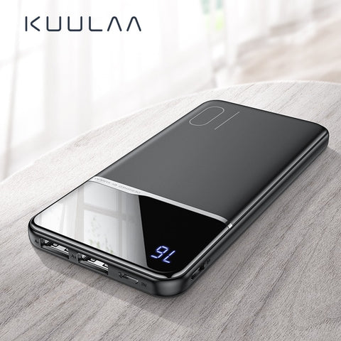 KUULAA Power Bank 10000mAh Portable Charging PowerBank 10000 mAh USB PoverBank External Battery Charger