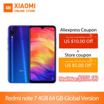 Global Version Xiaomi Redmi Note 7 4GB 64GB smartphone Snapdragon 660 Octa Core 4000mAh 6.3" 2340*1080