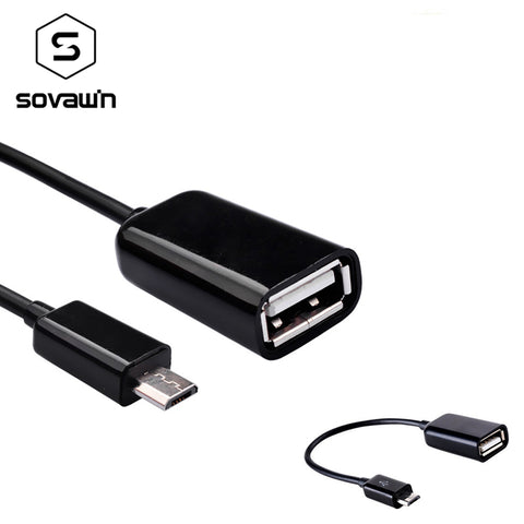 Sovawin 16cm High Speed Micro USB OTG Data Cable To Female USB Host OTG Adapter for Tablet PC Android